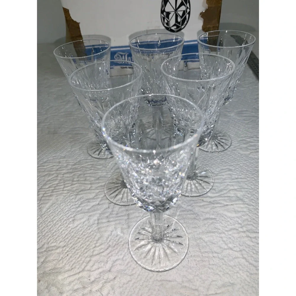 6‎ Waterford Lismore Sherry Cordial Glasses Vintage Crystal 5 1/8 Inch Ireland